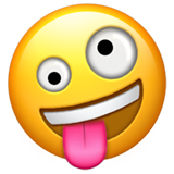 verrücktes Gesicht Emoji