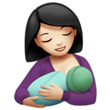 Stillen: helle Hautfarbe