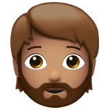 Person: mittlere Hautfarbe, Bart