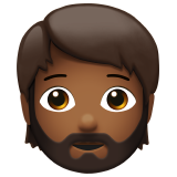 Person: mitteldunkle Hautfarbe, Bart