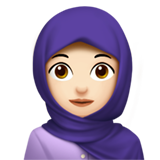 Frau mit Kopftuch: helle Hautfarbe