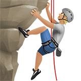 Bergsteiger(in): mittelhelle Hautfarbe