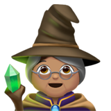 Magierin: mittlere Hautfarbe