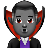 männlicher Vampir: mitteldunkle Hautfarbe