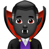 männlicher Vampir: dunkle Hautfarbe