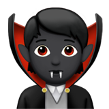 Vampir: dunkle Hautfarbe