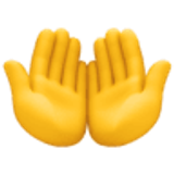 Handflächen nach oben - Facebook