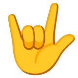 Ich-liebe-dich-Geste - Noto Color Emoji