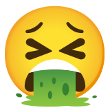 Kotzendes Gesicht - Noto Color Emoji