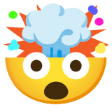 Explodierender Kopf - Noto Color Emoji