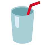 Becher mit Strohhalm - Noto Color Emoji