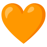 Oranges Herz - Noto Color Emoji