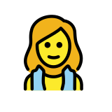 Frau in Dampfsauna - OpenMoji