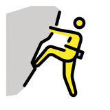 Bergsteiger(in) - OpenMoji