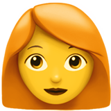 Rothaarige Frau Emoji