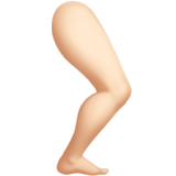 Bein: helle Hautfarbe