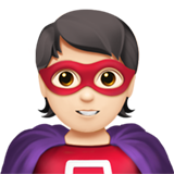 Superheld(in): helle Hautfarbe