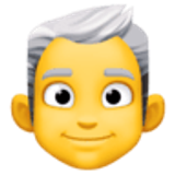 Mann: weißes Haar - Facebook