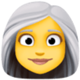 Frau: weißes Haar - Facebook