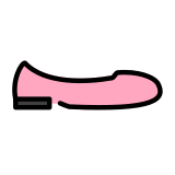 Flacher Schuh - OpenMoji