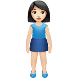 stehende Frau: helle Hautfarbe