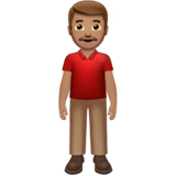 stehender Mann: mittlere Hautfarbe