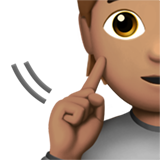 gehörlose Person: mittlere Hautfarbe