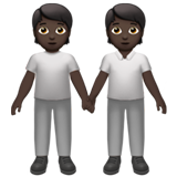 sich an den Händen haltende Personen: dunkle Hautfarbe