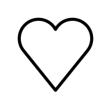 Weißes Herz - OpenMoji