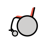 Manueller Rollstuhl - OpenMoji