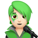 Sänger(in): helle Hautfarbe