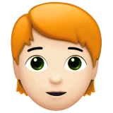 Person: helle Hautfarbe, rotes Haar