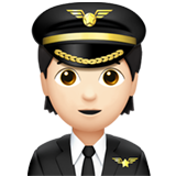 Pilot(in): helle Hautfarbe