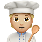 Koch/Köchin: mittelhelle Hautfarbe