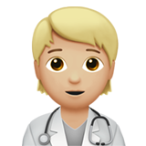 Arzt/Ärztin: mittelhelle Hautfarbe