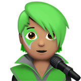 Sänger(in): mittlere Hautfarbe