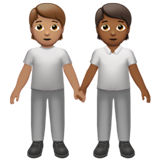 sich an den Händen haltende Personen: mittlere Hautfarbe, mitteldunkle Hautfarbe