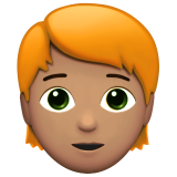 Person: mittlere Hautfarbe, rotes Haar