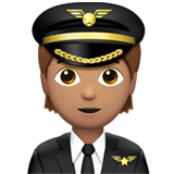 Pilot(in): mittlere Hautfarbe