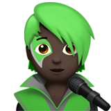 Sänger(in): dunkle Hautfarbe