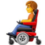 Person in elektrischem Rollstuhl - Facebook