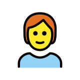 Person: rotes Haar - OpenMoji