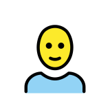 Person: Glatze - OpenMoji