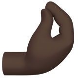 zusammengedrückte Finger: dunkle Hautfarbe