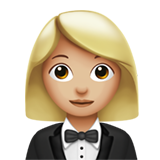 Frau im Smoking: mittelhelle Hautfarbe