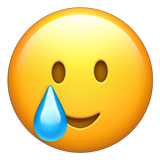 Lächelndes Gesicht Träne Emoji