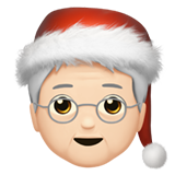 Weihnachtsperson: helle Hautfarbe