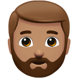 Mann: mittlere Hautfarbe, Bart