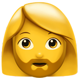 Bärtige Frau Emoji