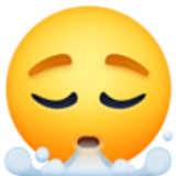 Gesicht, das ausatmet - Facebook